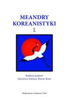 Opakowanie Meandry Koreanistyki cz. 1