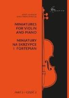 Okładka książki Miniatury na skrzypce i fortepian cz.2