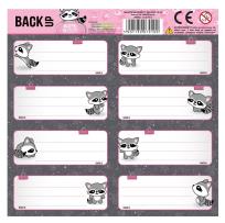 Opakowanie Nalepki na zeszyty BackUp (25szt) DERFORM