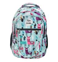 Okładka książki Plecak trzykomorowy kolorowe lamy