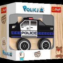 Opakowanie Policja zabawka drewniana Trefl 60999