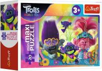Opakowanie Puzzle 20 miniMaxi W muzycznym świecie Troli 2