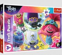 Opakowanie Puzzle 24 maxi Muzyczny świat Trolli TREFL