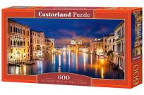 Opakowanie Puzzle 600 Panoramiczne:The Grand Canal by Night, Venice