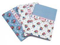 Opakowanie Shabby blue Zeszyt A6/32K gładki 3szt