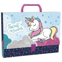 Opakowanie Teczka twarda z rączką A4 Derform 02 Jednorożec 12