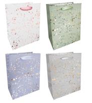 Opakowanie Torba prezentowa 18x23 pastelowo-złota kropki