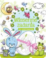 Okładka książki Wiosenne zadania do kolorowania