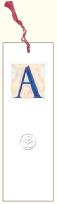 Opakowanie Zakładka do książki z anagramem Litera A