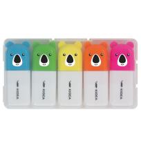 Opakowanie Zakreślacze z figurką 5 szt Kidea