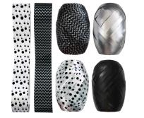 Opakowanie Zestaw wstążek biało-czarne 8szt