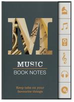 Opakowanie Book Notes - Music - zakładki znaczniki muzyka