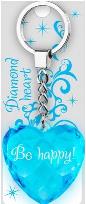 Opakowanie Brelok Serce diamentowe Be happy!