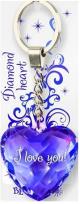 Opakowanie Brelok Serce diamentowe I love you!