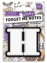 Opakowanie Forget me sticky notes kart samoprzylepne litera H