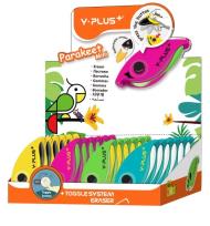 Opakowanie Gumka składana Papuga mini (24szt)