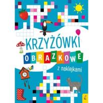 Okładka książki Krzyżówki obrazkowe z naklejkami