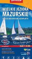 Okładka książki Mapa tur. -Wielkie jeziora mazurskie 1:50 000