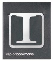 Opakowanie Metalowa zakładka - Litera I Clip-on