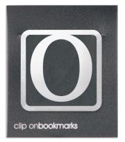 Opakowanie Metalowa zakładka - Litera O Clip-on