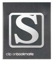 Opakowanie Metalowa zakładka - Litera S Clip-on