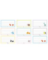 Opakowanie Naklejki na zeszyty B&B Pastel 9 naklejek