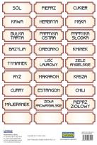 Opakowanie Naklejki Przyprawy (brązowe)