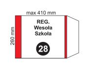 Opakowanie Okładka na podr regulowana NR 28 (20szt)