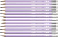 Opakowanie Ołówek Swano Pastel HB z gumką lilia (12szt)
