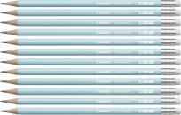 Opakowanie Ołówek Swano Pastel HB z gumką niebieski (12szt)