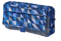 Opakowanie Piórnik kosmetyczka 2 kieszenie Geometric Blue