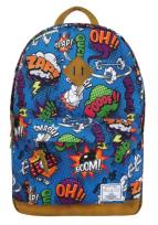 Okładka książki Plecak dwukomorowy niebieski Pop Art PAUL&CO