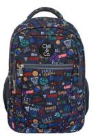 Opakowanie Plecak trzykomorowy czarny Sport