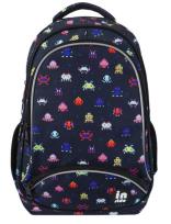 Okładka książki Plecak trzykomorowy granatowy Piksele