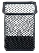 Opakowanie Pojemnik na długopis metalowy kwadrat czarny PB 12