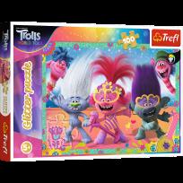 Opakowanie Puzzle 100 brokatowe Trolle 14822