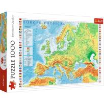 Opakowanie Puzzle 1000 Mapa fizyczna Europy TREFL