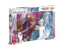 Opakowanie Puzzle 104 Brokat Frozen 2 Glitter