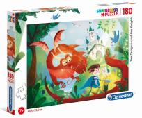 Opakowanie Puzzle 180 Super Kolor The Dragon an the Knight