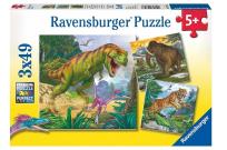Opakowanie Puzzle 3x49 Władcy czasów prehistorycznych