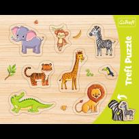 Opakowanie Ramkowe układanki kształtowe - Zw.egzotyczne TREFL