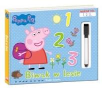 Okładka książki Świnka Peppa. Napisz to 1,2,3 Biwak w lesie