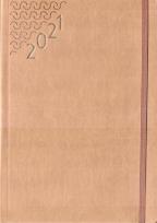 Opakowanie Terminarz 2021 A5 Flex z gumką brązowy