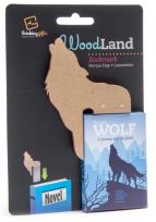 Opakowanie WoodLand Wolf drewniana zakładka do książki - wilk
