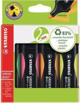 Opakowanie Zakreślacz Boss Green etui 4 kolory STABILO