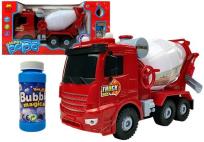 Opakowanie Betoniarka na baterie czerwona światła dźwięki generator baniek