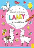 Okładka książki Brokatowe lamy z naklejkami