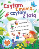 Okładka książki Czytam z mamą, czytam z tatą. Dorosły czyta, dziecko nazywa obrazki