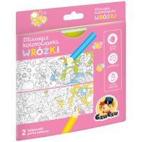Okładka książki Dłuuugie kolorowanki Wróżki