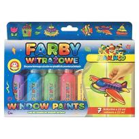 Opakowanie Farby witrażowe 22ml 7 kolorów